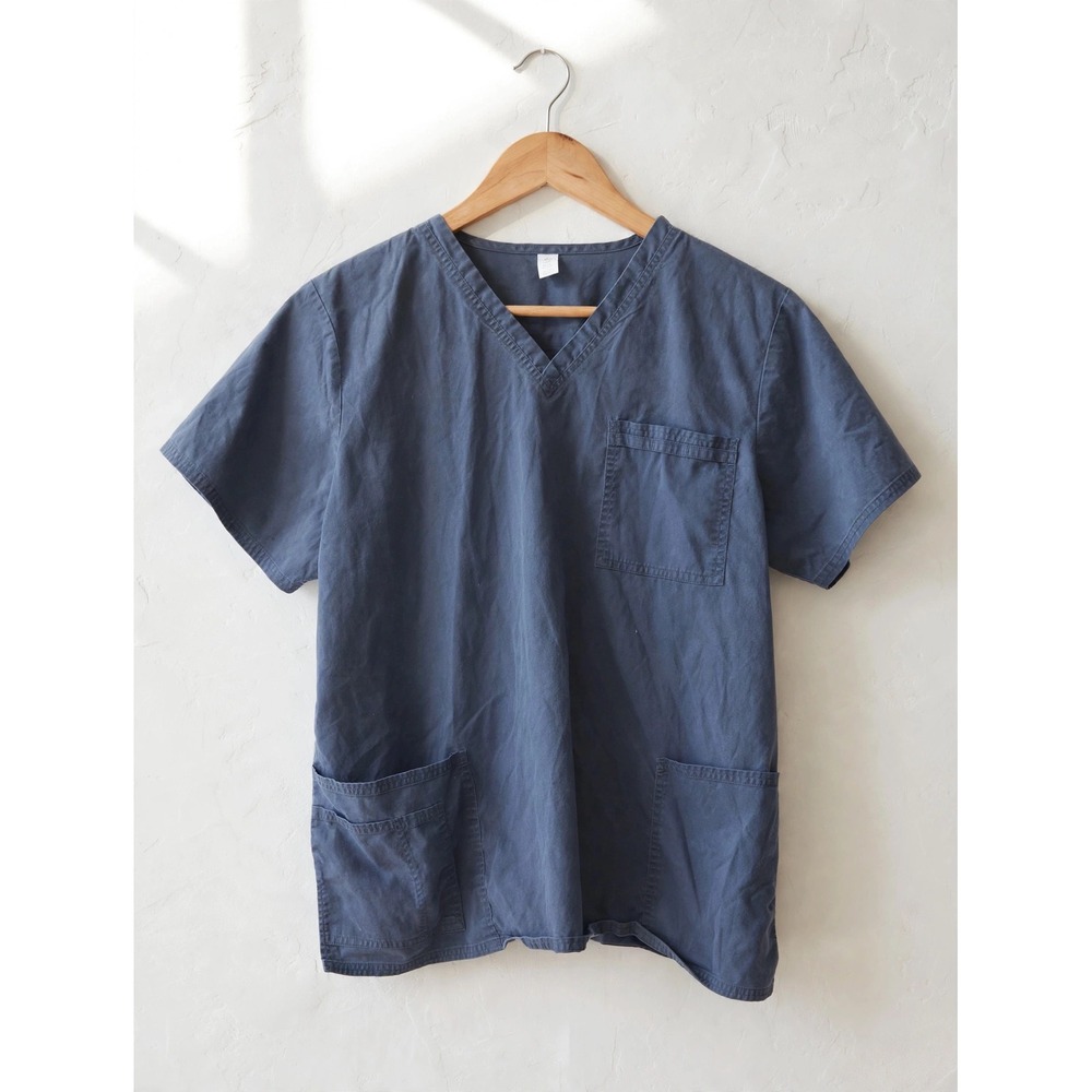 Cherokee Workwear Premium Core Stretch Scrub Top Navy Blue 2XL V-Neck 3-Pocket